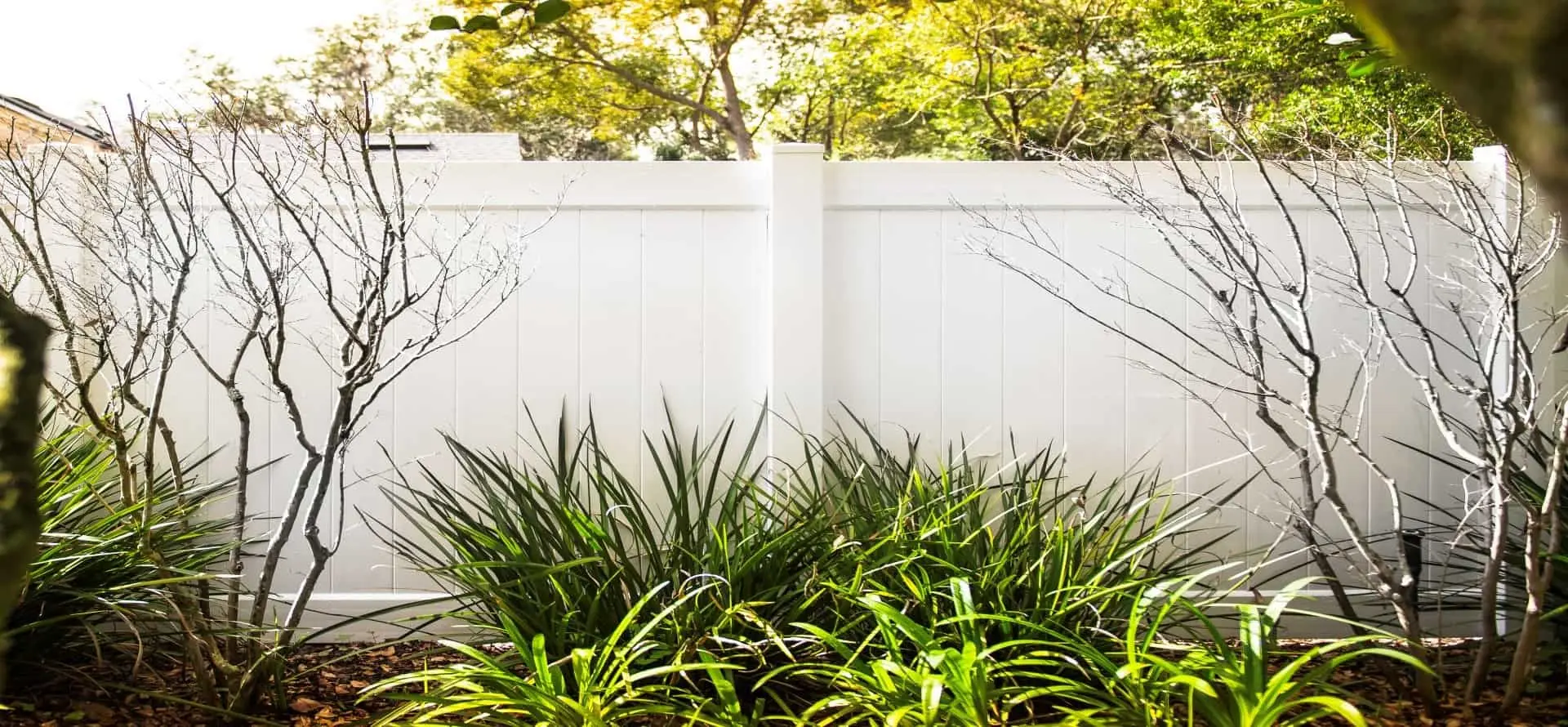 Arkansas Fence Company white vinyl fence