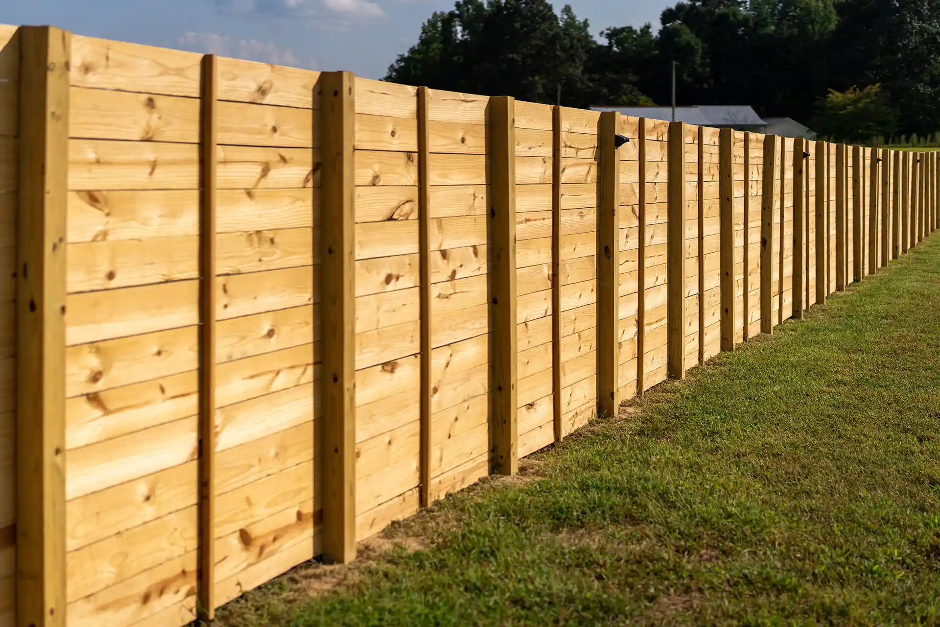 Wood Horizontal Agricultural Fence