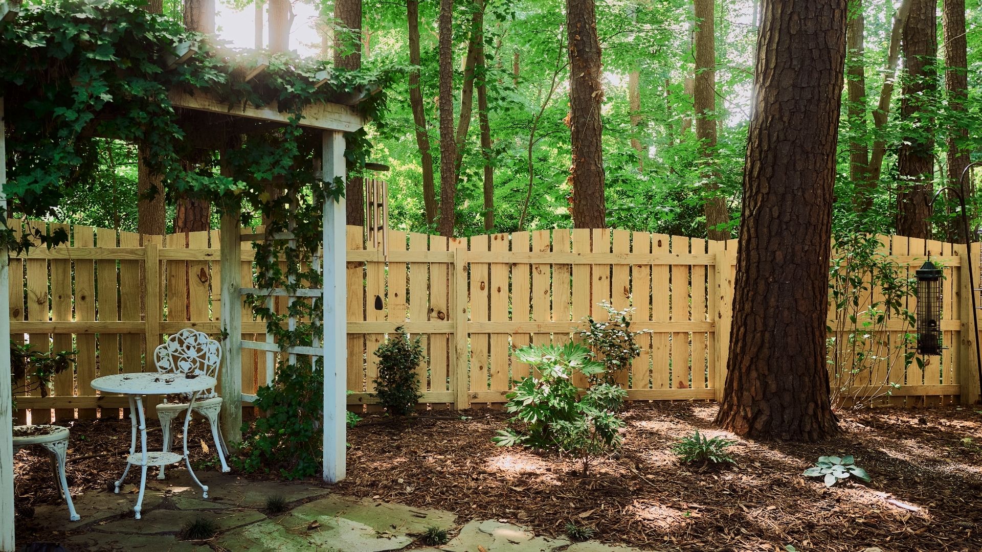 DIY wood fence